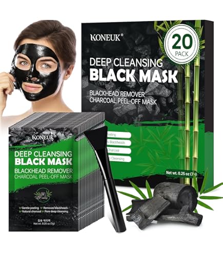 Amazon.com : Miami Masks Blackhead Remover Bamboo Black Charcoal