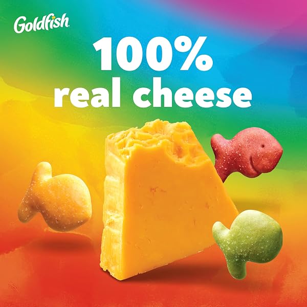 GOLDFISH COLORS CHEDDAR CHEESE CRACKERS, 27.3 OZ CARTON