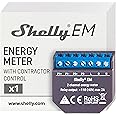 Shelly EM + 50A Clamp | Wi-Fi-Operated Smart Energy Meter and Contactor Control Relay Switch | Home Automation | Works with Alexa & Google Home | iOS Android App | No Hub Required | Power Monitoring