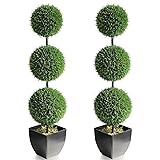 momoplant Outdoor Artificial Topiaries Cypress Ball