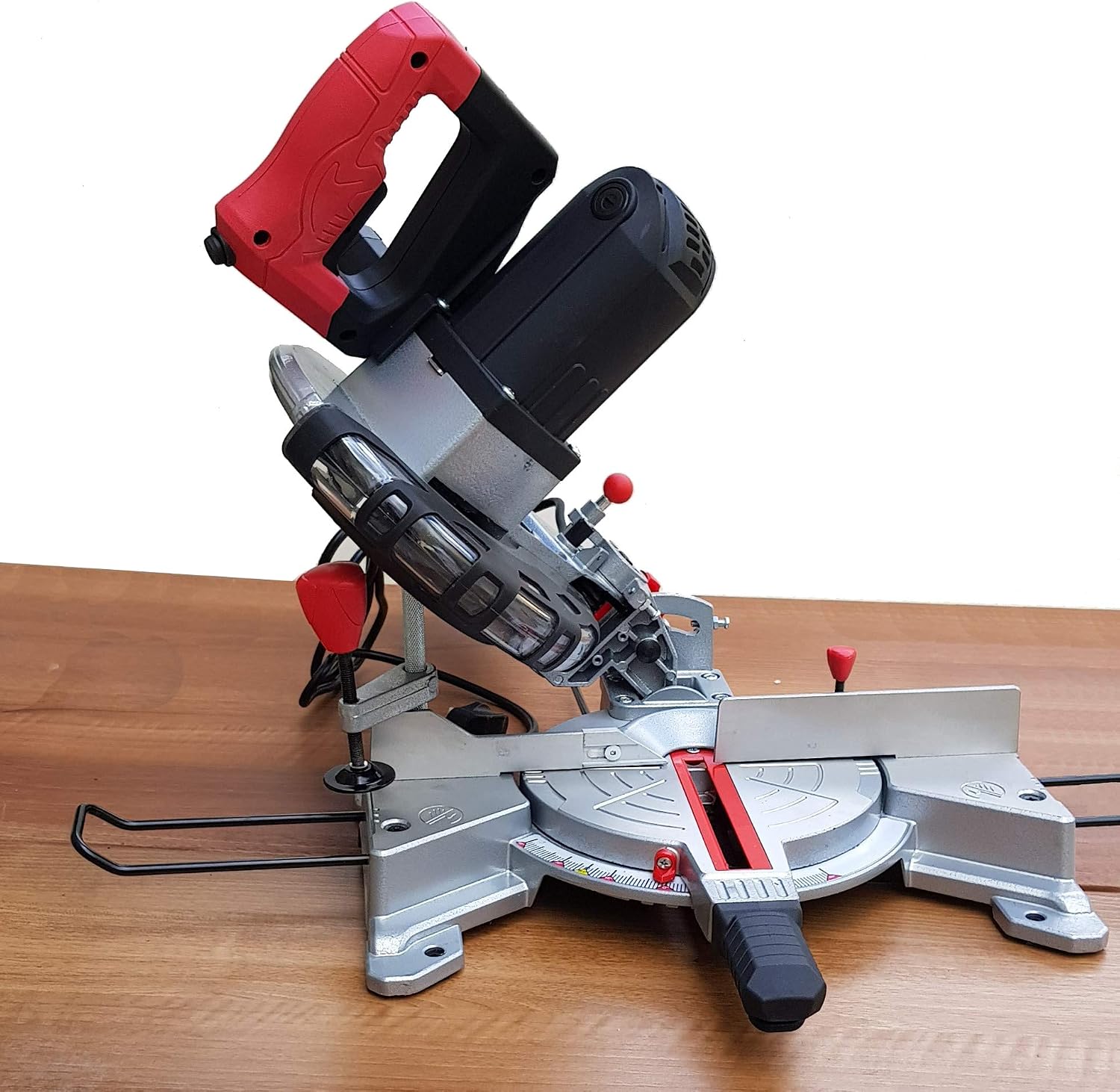 Mitre Saw, KATSU Compound Sliding Mitre Saw 210mm with 24T TCT Blade, 230V 1700W Multi-Purpose Wood Frame Cutting Machine 101502 - Image 3