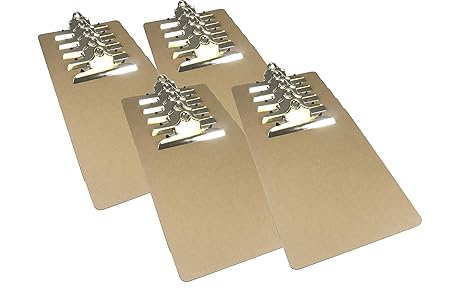 20 Hochwertige A4 Klemmbretter. Original '9to5 Supplies' von Britten & James®. Smooth Masonite Oberfläche. Starker Chromclip 