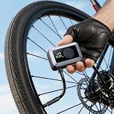 DSUY Mini Bike Tire Pump, 120PSI Electric Bicycle Pump with Digital Gauge, Auto Stop, 20s Fast Inflation Portable Air Pump with Presta &amp; Schrader Valve for Road Bike, Mountain Bike, E-Bike, Scooter