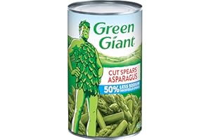 Green Giant 50% Less Sodium Cut Asparagus Spears, 14.5 Ounce Can