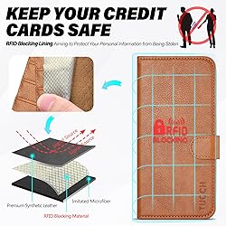 TUCCH Wallet Case for Galaxy S25 5G with [TPU