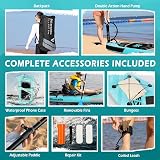 Marcello Inflatable Paddle Board 10'6 x 33 x 6 with Pump Leash Case Backpack view 5