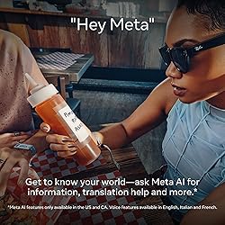 Meta Large Square Sunglasses, Wayfarer, Matte Black