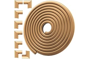DEKUKAR Furniture Edge Corner Protector Baby Proofing(Large 15ft Edge 8 Adhesive Corner Protector), Heavy-Duty Soft NBR Foam Fireplace Tables Safety Bumper Protection Guards(Pre-Taped, Easy Installation)