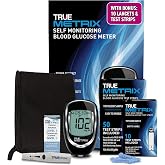 TRUE METRIX Meter Value Kit, Blood Glucose Monitor, Testing Supplies | Includes Blood Glucose Meter, Case, 60 Test Strips, 10 Lancets, Lancing Device, Control Solution - Fast, Easy Testing at Home