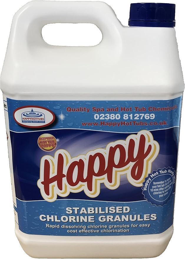 Happy Hot Tubs Quality Stabilised Chlorine Granules Hot Tub Spa
