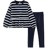 UMELOK Girls 2 Piece Playwear Set Pant and Top Sweatsuit Outfit Clothes