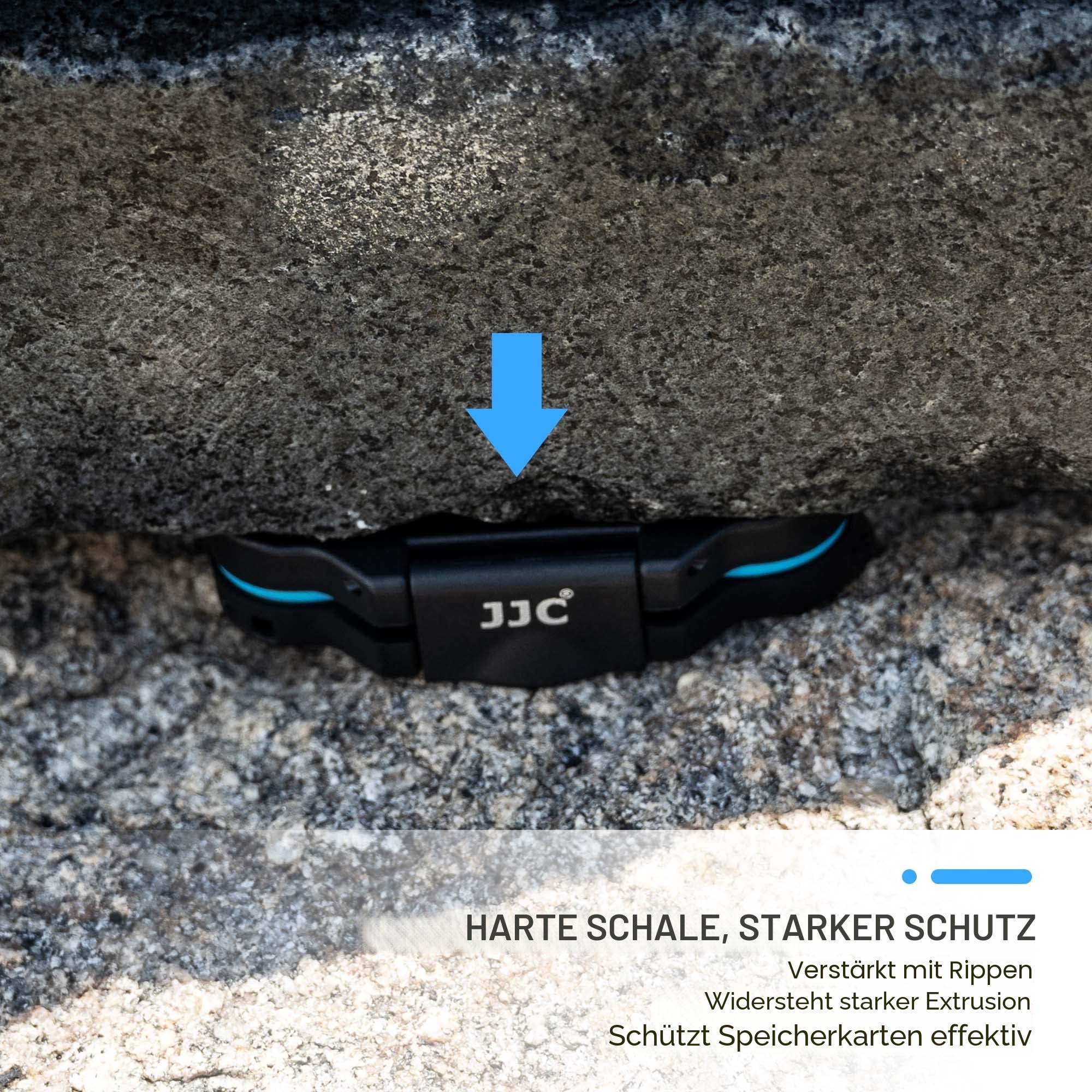 JJC Speicherkarten Hülle Schlanker Halter für 4 SD SDXC SDHC und 8 Micro SD Micro SDXC Micro SDHC TF Karten, Wasserbeständiger Stoßfest Tragbare SD Card Aufbewahrungsbox Organizer 5