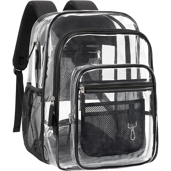 Amazon.com | SHYLERO Clear Backpack Heavy Duty has TSA Lock  display picture 2