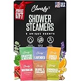 Cleverfy Shower Steamers Aromatherapy for Women and Men - Self-Care Shower Bombs for Stress Relief and Relaxation - 6 Tablets
