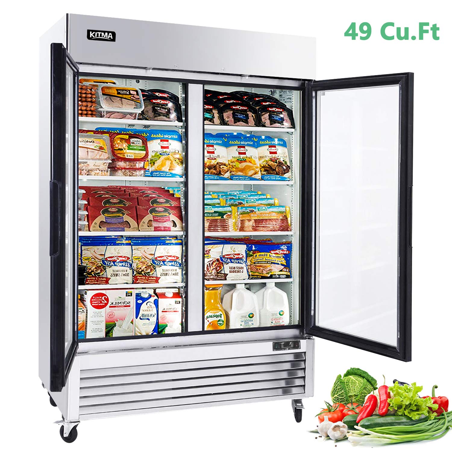 KITMA Merchandiser Refrigerador - Comercial Display Beverage ...
