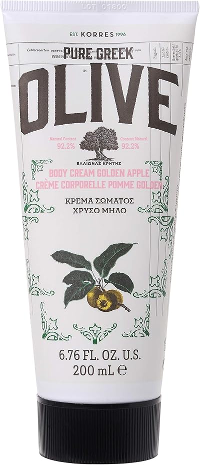 Korres Pure Greek Olive Golden Apple Body Cream 200ml Vegan Hydrating