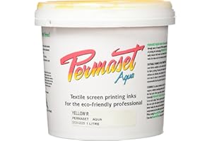 Permaset Aqua Fabric Standard Cover Screenprinting Inks - Yellow R - 1 Liter