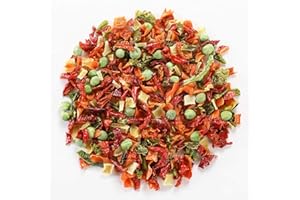 Yimi Freeze Dried Dehydrated Vegetables, Ramen Toppings Soup Mix, Dry Veggie Flakes for Noodle Cooking Camping Emergency Supply, 100% Natural, Ideal for Mother's Day, 17.6 oz (1.1 Pounds)