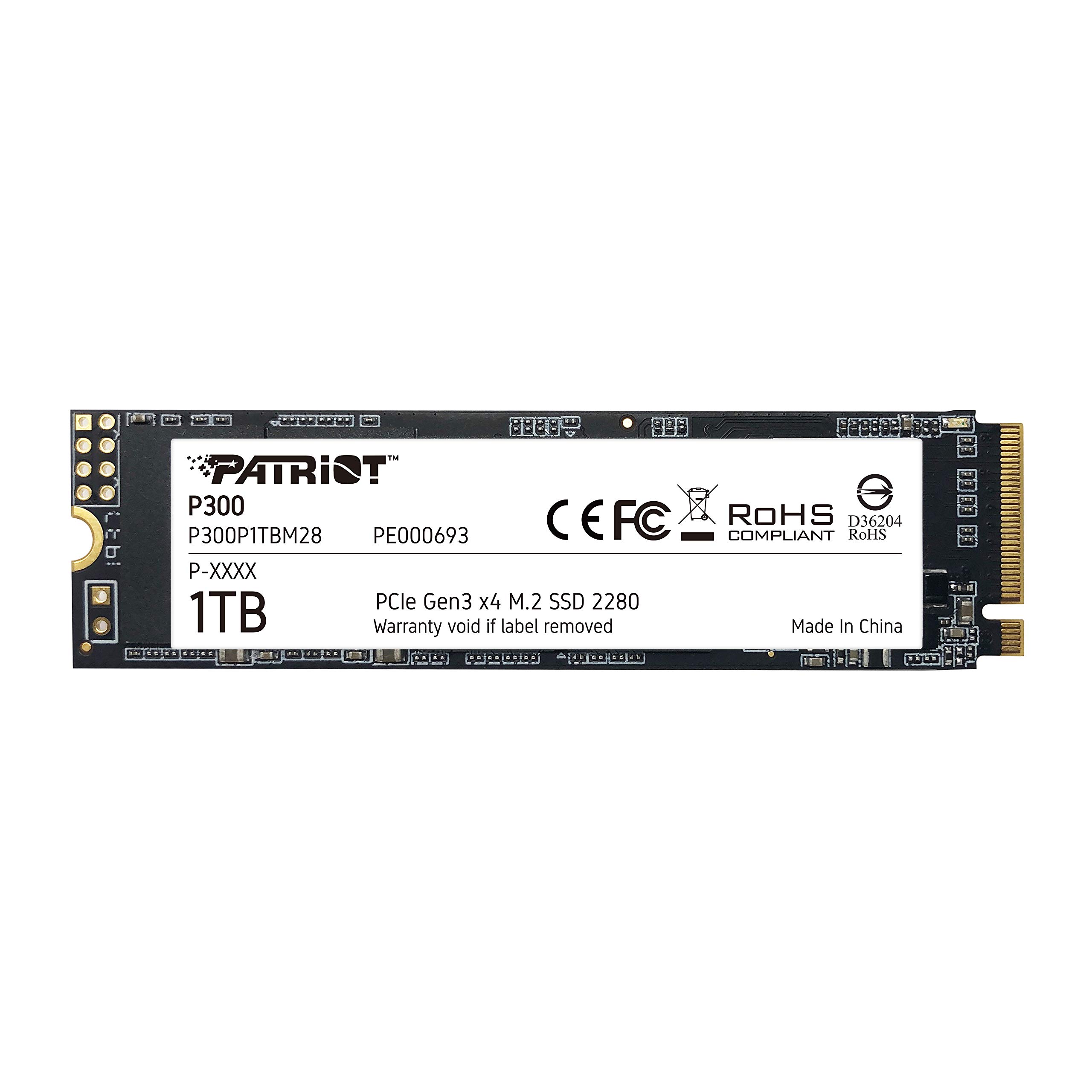 Patriot P300 M.2 PCIe Gen 3 x4 1TB Low-Power Consumption SSD - P300P1TBM28