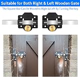 HeavenBird Mortrise Long Throw Gate Lock for Wood Doors 50mm Thick 5 Keys view 5