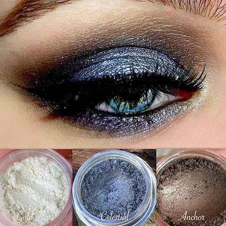 Amazon Addictive Cosmetics ヴィーガンアイシャドウパレット オールナチュラルミネラルメイクアップ クルーエルティーフリー 動物を犠牲にしない 化粧品 このルックトリオ ヘブン セント を購入 美しく 心地よく ナチュナルに 共に Addictive Cosmetics