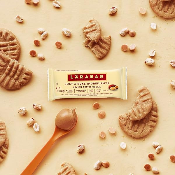 LARABAR PEANUT BUTTER COOKIE, FRUIT AND NUT BARS, GLUTEN FREE AND VEGAN, 10.2 OZ, 6 CT