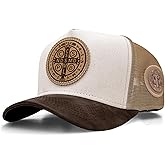 Sacudido's | Trucker Cap Saint Benedict - Snapback Hats, Adjustable, Unisex, Great for Hunting