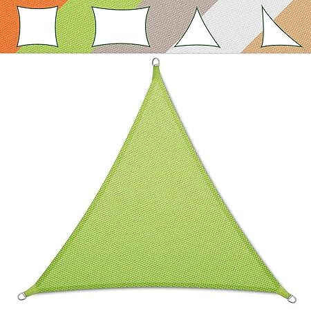 Markise Casa Pura® | dreieckig | Wasserdicht | für Außen | 5 x 5 x 5 m | 5x5x5m grün