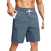 Kayrth Men's Swim Trunks Quick Dry Board Shorts with 5 Pockets Swimsuit Swimwear for Men - No Mesh Liner