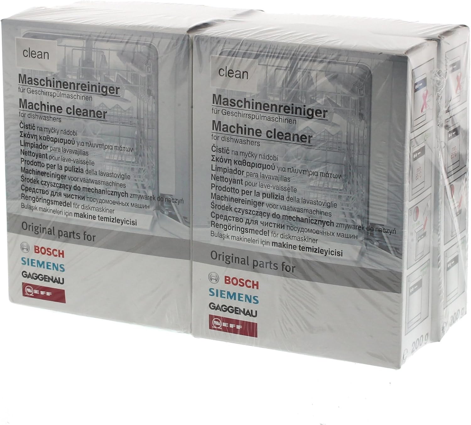 Bosch 00311581 Vorteilspaket 4x Reiniger für Geschirrspüler / 200 g