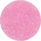 CCOZN 1300 Pieces Glass Seed Beads Bulk - 4mm 6/0 Opaque Pony Beads for Jewelry Making (Pink AB)