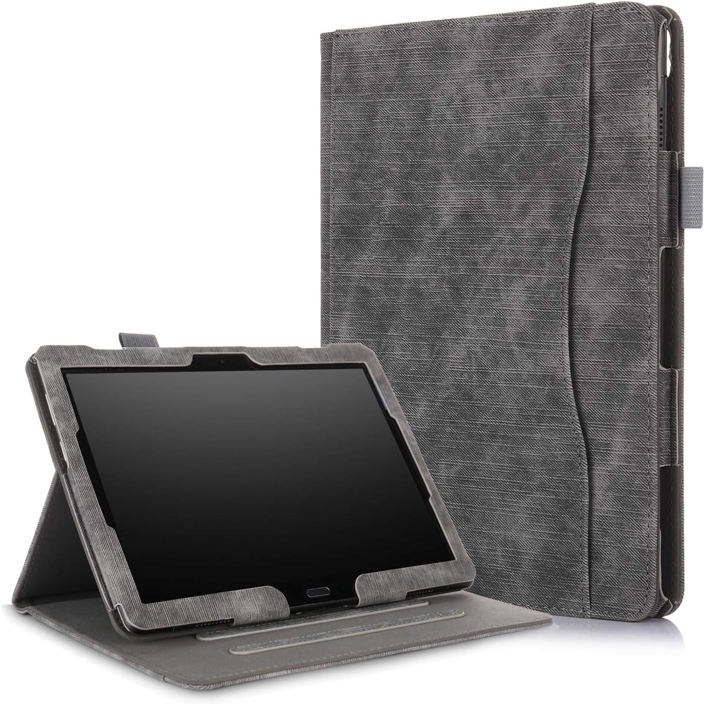 Xuanbeier Multifunctional Case for Lenovo Tab M10(TB-X505F TB-X505L TB-X605F TB-X605L) / P10(TB-X705F) with Multi-angles and Hand Holder, Black