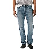 Buffalo David Bitton Mens Relaxed Straight Leg Driven Jean with Stretch Fabric