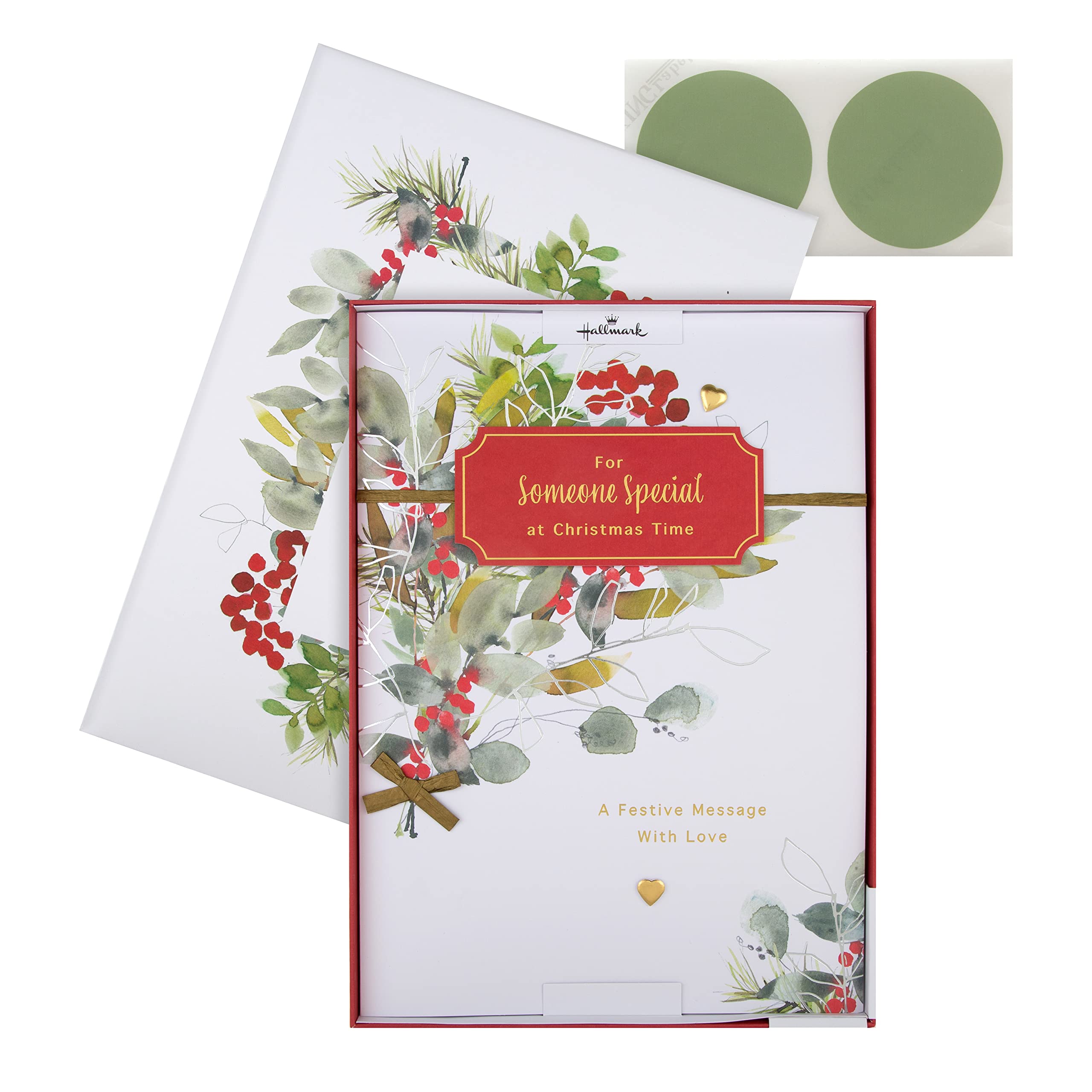 Hallmark Boxed Christmas Card for Someone Special - Classic Seasonal Foliage Design