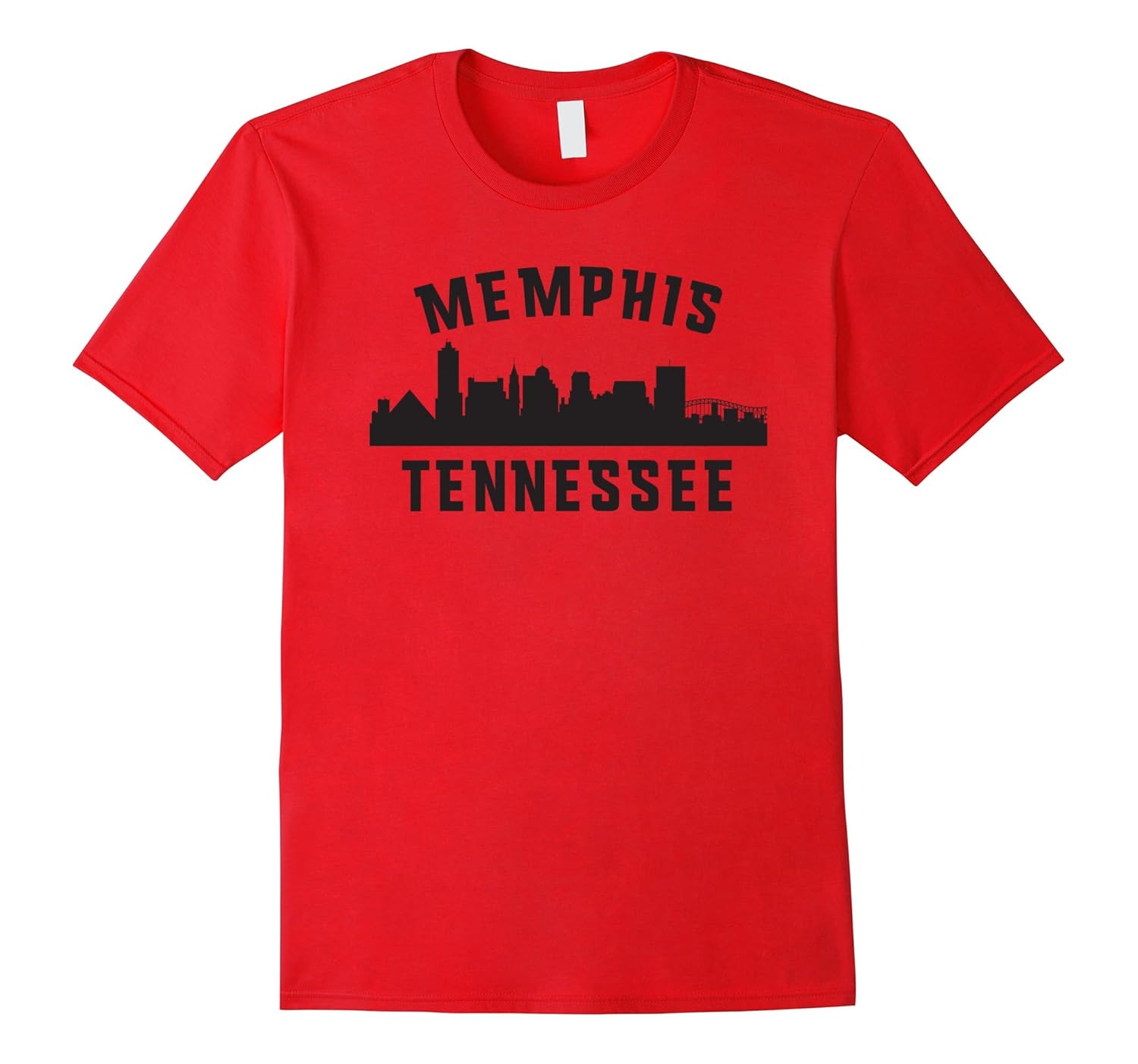 Memphis Tennessee Shirt With Skyline Design-Rose