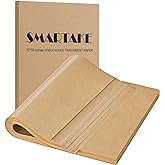 SMARTAKE 300 Pcs Parchment Paper Baking Sheets, 12x16 Inches Non-Stick Precut Baking Parchment, for Baking Grilling Air Fryer