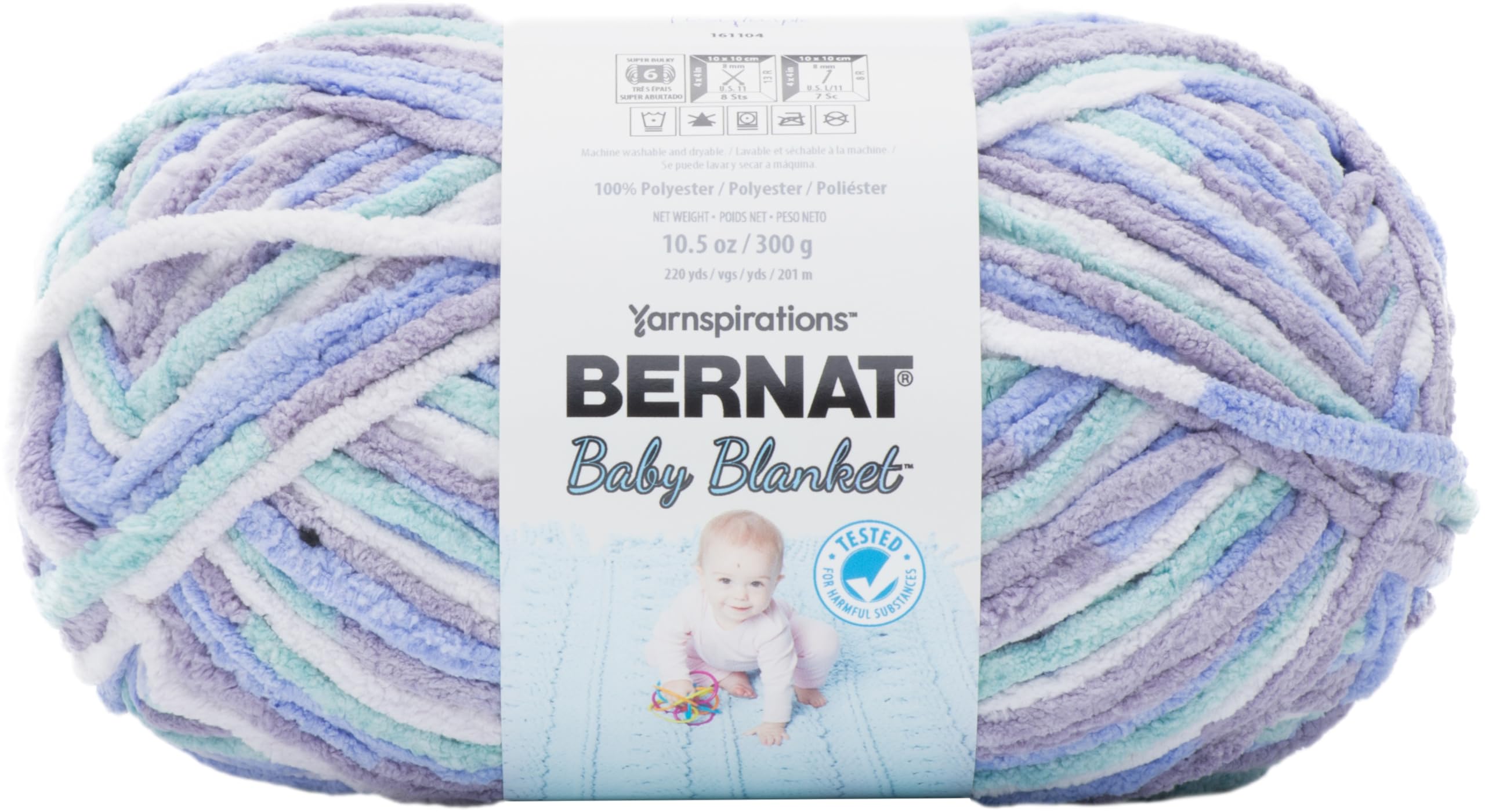 Bernat Baby Blanket, Posey Purple, 300g