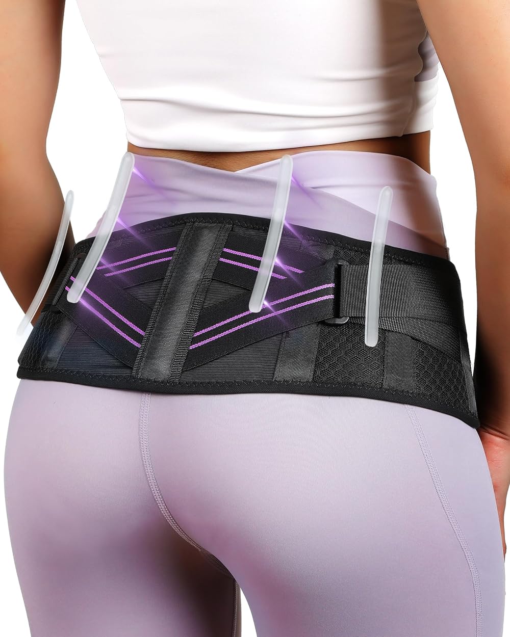 Fitomo Sacroiliac Support Belt with Extra Stays Hip and SI Joint