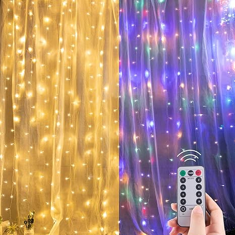 Download Amazon.com: Curtain String Lights Outdoor Indoor ...