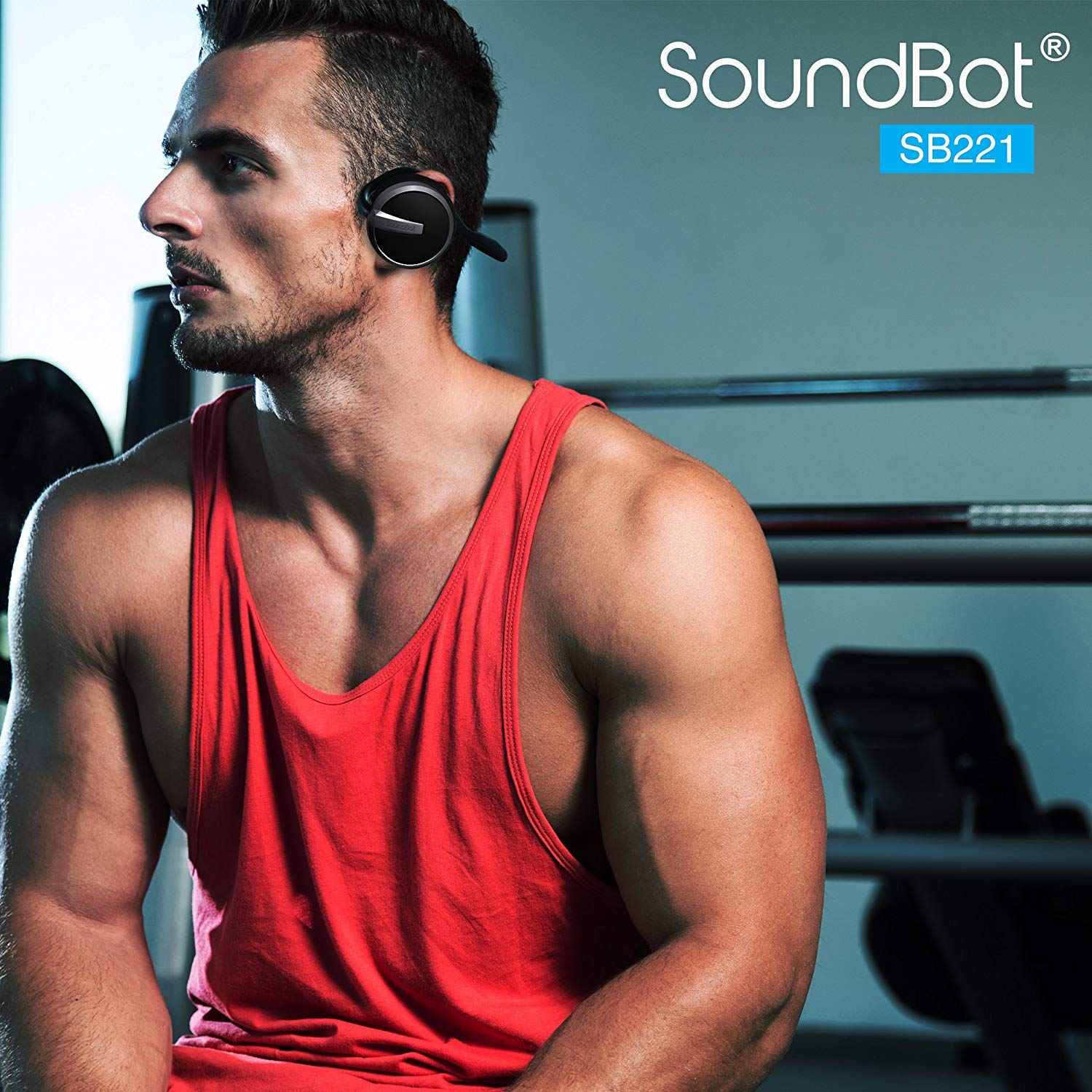 Soundbot SB221 HD Wireless Bluetooth 4.0 Sports-Active Headphones for 20Hrs Music Streaming & 25Hrs HandsFree Calling with Sweat Resistant Ergonomic Secure-Fit Design & Voice Command Support, Black