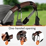 Baby Uma Baby Buggy Clips 4 Pack 5 kg Universal Pram Hooks Aluminium view 5