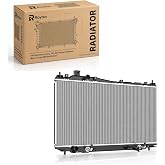 Rayten Engine Coolant Radiator with Transmission Oil Cooler Compatible with Acura EL 1.7L 2001-2005, Honda Civic 1.7L 2001-2005 Replace 2354 19010PLC901 19010PLCJ51 19010PLMA51