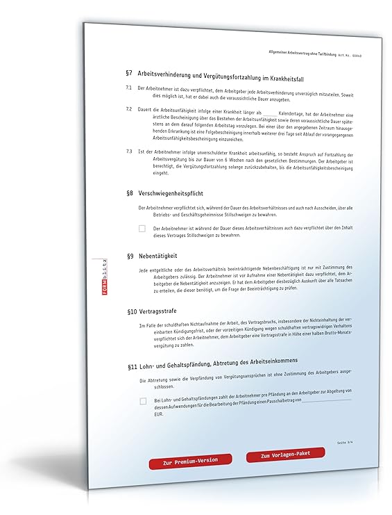 Arbeitsvertrag Muster Kostenlos Zum Download Download Amazonde