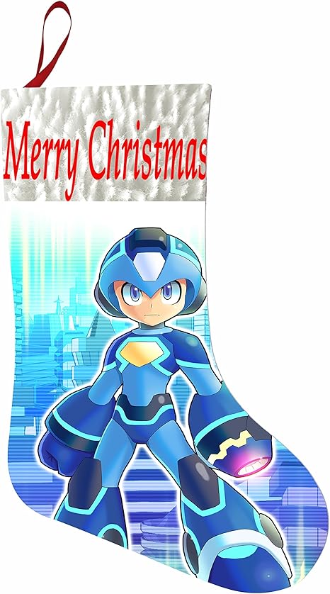 Amazon Co Jp サンタクリスマスストッキングの装飾ギフト Treat Bagsロックマンロゴ ホーム キッチン