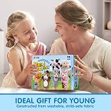 JOYIN 6-Piece Farm Animal Hand Puppet Set with Moving Mouth view 7