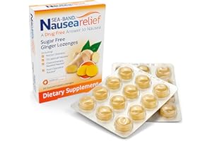 Sea-Band Ginger Lozenges, Drug and Sugar Free, for Motion Sickness and Nausea Relief*