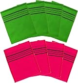 HMI Asian Exfoliating Bath Washcloth Red Green 8 Count Pack of 1 view 6
