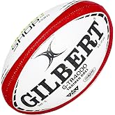 World Rugby Shop X Gilbert G-TR4000 Rugby Ball - Adult and Youth Sizes 3, 4, and 5 - Hand Stitched - 3 Ply Construction