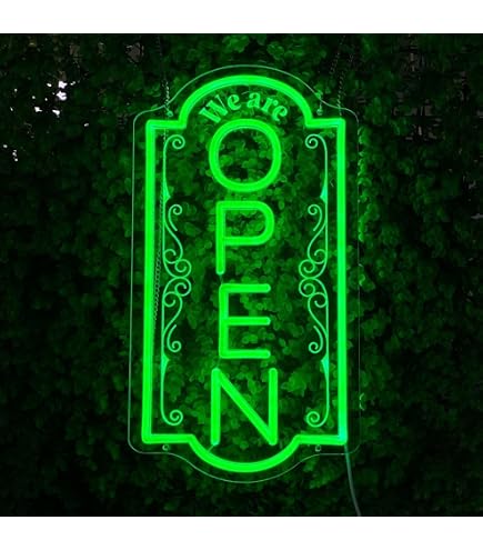 Vertical Open Led Sign 24x7.4'' with Remote-Super Bright both