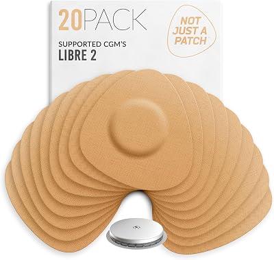 NOT JUST A PATCH Freestyle Libre 2 Sensor Covers 20 Pack Beige Water Resistant